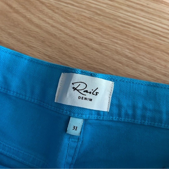 Rails Denim Aquarius The Getty High Rise Wide Leg Jeans Size 31 - Picture 5 of 11